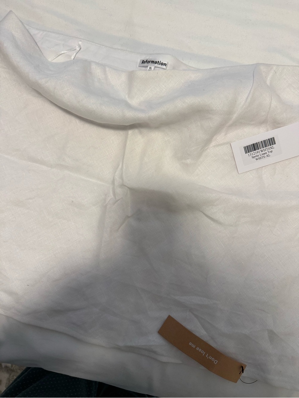 Reformation spritz tank linen size xl
